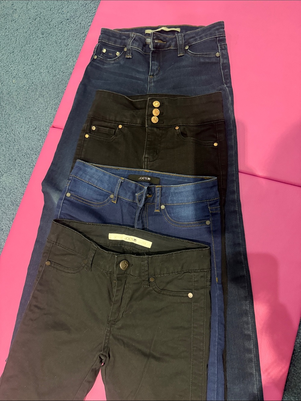 Joe's Jeans Kids Skinny Jeans Set — Black & Blue